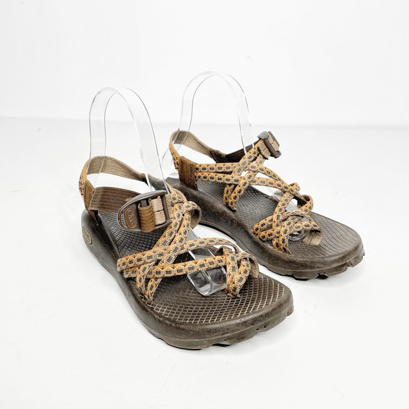 Chaco ZX/2 Unaweep Sandals Brown Orange Strappy Sport Hiking Slingback WOMENS 6 - Picture 1 of 6